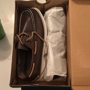 Kid’s Sperry Brown Leather Boat Shoes K5